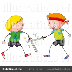 Sword Fighting Clipart #1362879 - Illustration by Graphics RF