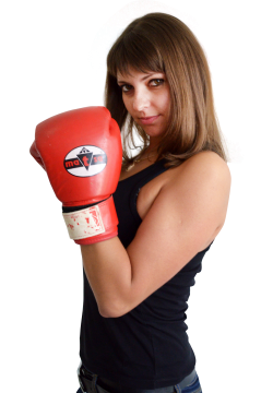 Woman With Boxing Gloves PNG Transparent Image - PngPix