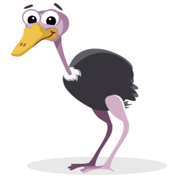 Funny Ostrich Clipart Pic - 1804 - TransparentPNG