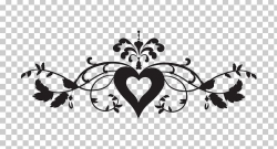Right Border Of Heart PNG, Clipart, Black And White, Branch ...
