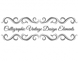 Ornamental filigree dividers SVG | Calligraphic scroll elements, Swirls,  Antique flourishe ornament | Digital cutting file | Vector file