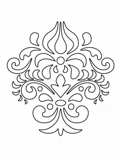 Damask Drawing at GetDrawings.com | Free for personal use Damask ...
