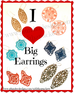 I Love Big Earrings & I can not lie! $8 filigree earrings from Plu ...