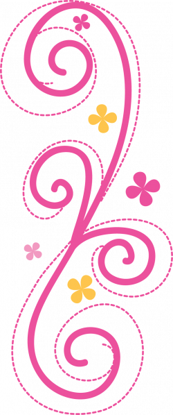 pink swirls | Arabescos | Pinterest | Clip art, Scrapbook and Poinsettia