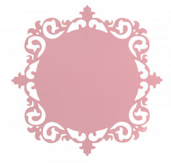 Ornate Frame Pink 12x12 Cardstock - Paper Crafts | Cutting Files ...
