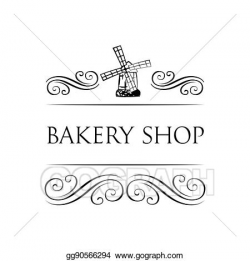 EPS Illustration - Ancient mill symbol for bakery label ...