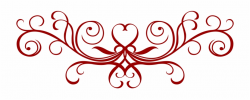 Border Clip Art - Red Filigree Clipart Free PNG Images ...