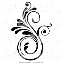 Swirl Designs Clip Art | Clip Art of an Elegant Swirling ...