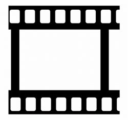 Clipart - Movie Tape - Film Reel Clipart Black And White ...