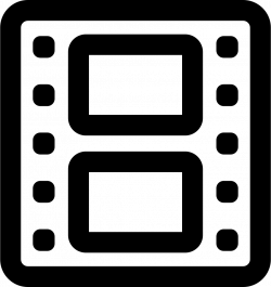 Cinema Film Strip Of Two Photograms Outline Svg Png Icon Free ...