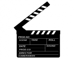 Movie Clapperboard SVG, Film Clapper Board SVG, Film ...