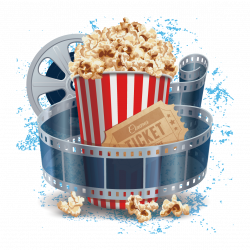 Film Cinema Illustration - Popcorn and film 1181*1181 transprent Png ...
