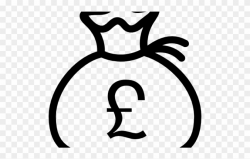 Finance Clipart Money Uk - Money Bag Drawing Easy - Png ...
