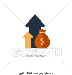 Vector Clipart - Finances and investment management, budget ...