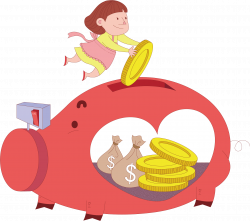 Personal finance Investment Bank - Red piggy bank 1848*1641 ...