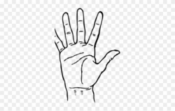 Fingers Clipart Logo - Coloring Picture Of Hand - Png ...