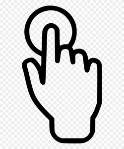 Finger Clipart Finger Press - Touch Screen Clipart Png ...
