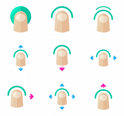 24 finger tap icon packs - Vector icon packs - SVG, PSD, PNG, EPS ...