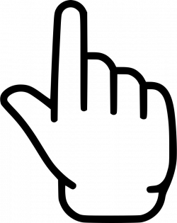 Forefinger Up Finger Touch Idea Hand Svg Png Icon Free Download ...