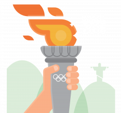 2016 Summer Olympics Torch Template - Brazil Rio Olympic Torch 3725 ...