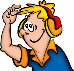 Image for jonata boy with headphone people clip art | People Clip ...