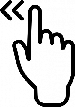 Swipe Touch Screen Hand Finger Left Svg Png Icon Free Download ...