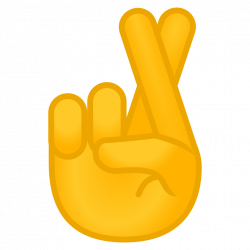 Crossed fingers Icon | Noto Emoji People Bodyparts Iconset | Google