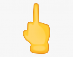 Finger Clipart Middle Finger Emoji - Middle Finger Emoji Png ...