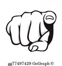 Pointing Finger Clip Art - Royalty Free - GoGraph