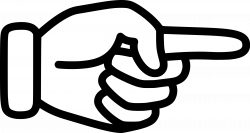 Clipart - Pointing Finger (#4)