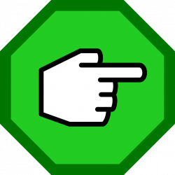 File:Right-pointing hand in green octagon.svg - Wikipedia