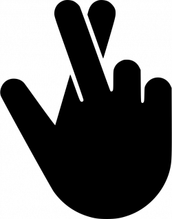 Hand Fingers Crossed Svg Png Icon Free Download (#549561 ...