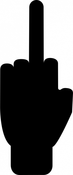 Middle Finger Gesture Svg Png Icon Free Download (#57357 ...