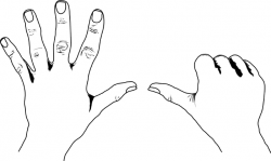 European Style Counting Hands | ClipArt ETC
