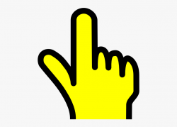 Fingerpointingyellow Clip Art - Pointing Finger Transparent ...