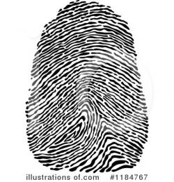 Fingerprint Clipart #1184767 - Illustration by Vector Tradition SM