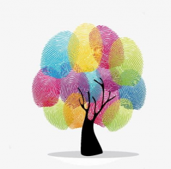 Fingerprint Tree PNG, Clipart, Cartoon, Color, Decoration ...