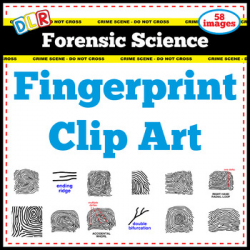 Forensic Science Fingerprint Clip Art