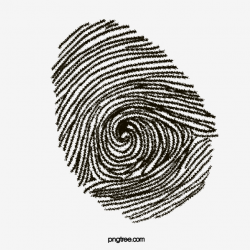 Finger Print, Fingerprint, Cartoon Hand Drawing PNG Image ...