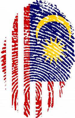 Malaysia flag fingerprint country free image