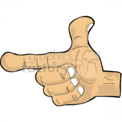pointing cartoon finger clipart. Royalty-free clipart # 158473