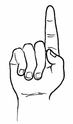 Pointed Finger Clipart | Free download best Pointed Finger ...