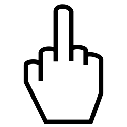 Middle Finger Clipart#5099844 - Shop of Clipart Library