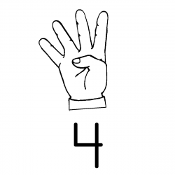4 Fingers Clipart