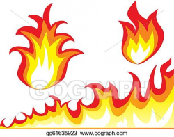 EPS Illustration - Burning fire. Vector Clipart gg61635923 ...