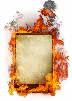 fire frame - Sticker by Hazeleyes51394