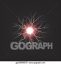 Vector Stock - Colorful electric fireball isolated ...