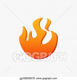 Vector Art - Fire blaze logo. EPS clipart gg108230578 - GoGraph
