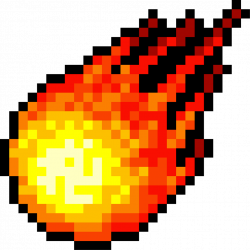 Fireball Clipart pixel sprite 6 - 1024 X 1024 | Dumielauxepices.net