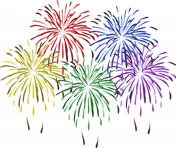 New Year's Fireworks Clip Art